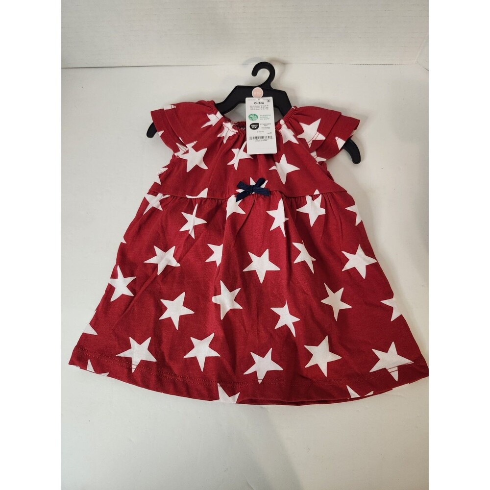 Carter's Child of Mine Baby Girl Patriotic 2 Piece Dress Set Size 0-3 Months